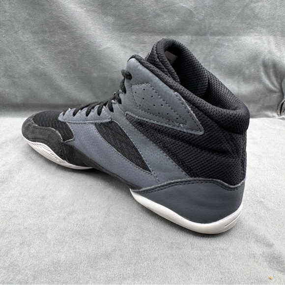 Asics Matflex 6 Athletic Wrestling Shoes Mens Size 8.5 Black Champagne Gold - Picture 3 of 14